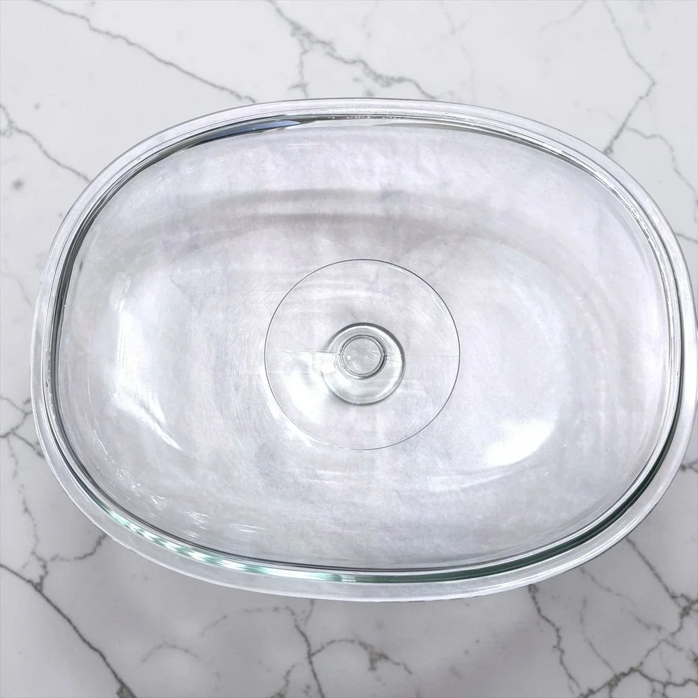 28 Pyrex F-14 C.A Clear Oval Glass Lid for 1.5 Qt Casserole or Divided Dish